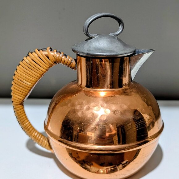 Vintage Flemish Copper & Brass Co. Pitcher , mid century - Picture 1 of 5